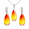 Diamond Sky Jewelry Sidabrinis papuošalų rinkinys moterims DiamondSky „Rainbow Waterfall (Fireopal)“ su Swarovski kristalais