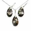 Diamond Sky Jewelry Sidabrinis papuošalų rinkinys moterims „Baroque (Sidabrinis Night)“ su Swarovski® kristalais
