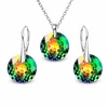 Diamond Sky Jewelry Sidabrinis papuošalų rinkinys moterims DiamondSky „Marianne (Vitrail Medium)“ su Swarovski kristalais