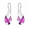 Diamond Sky Jewelry Sidabrinis papuošalų rinkinys moterims DiamondSky „Baroque II (Amethyst Light Chrome)“ su Swarovski kristalais