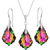 Diamond Sky Jewelry Sidabrinis papuošalų rinkinys moterims „Baroque IV (Vitrail Medium)“ su Swarovski® kristalais