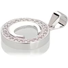 Diamond Sky Jewelry Sidabrinis raidės pakabukas su cirkoniais „C III“