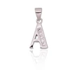 Diamond Sky Jewelry Sidabrinis raidės pakabukas su cirkoniais „A“