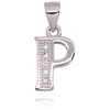 Diamond Sky Jewelry Sidabrinis raidės pakabukas su cirkoniais „P“