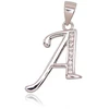 Diamond Sky Jewelry Sidabrinis raidės pakabukas su cirkoniais „A II“