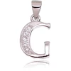 Diamond Sky Jewelry Sidabrinis raidės pakabukas su cirkoniais „G“