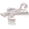 Diamond Sky Jewelry Sidabrinis raidės pakabukas su cirkoniais „K II“