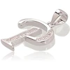Diamond Sky Jewelry Sidabrinis raidės pakabukas su cirkoniais „P II“