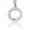 Diamond Sky Jewelry Sidabrinis raidės pakabukas su cirkoniais „C III“