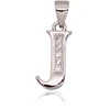 Diamond Sky Jewelry Sidabrinis raidės pakabukas su cirkoniais „J“