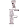 Diamond Sky Jewelry Sidabrinis raidės pakabukas su cirkoniais „F II“