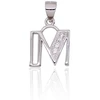 Diamond Sky Jewelry Sidabrinis raidės pakabukas su cirkoniais „M“