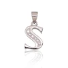 Diamond Sky Jewelry Sidabrinis raidės pakabukas su cirkoniais „S“