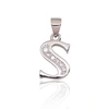 Diamond Sky Jewelry Sidabrinis raidės pakabukas su cirkoniais „S“