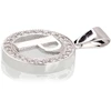 Diamond Sky Jewelry Sidabrinis raidės pakabukas su cirkoniais „P III“