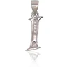 Diamond Sky Jewelry Sidabrinis raidės pakabukas su cirkoniais „I II“
