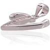 Diamond Sky Jewelry Sidabrinis raidės pakabukas su cirkoniais „V II“