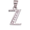 Diamond Sky Jewelry Sidabrinis raidės pakabukas su cirkoniais „Z“