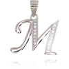 Diamond Sky Jewelry Sidabrinis raidės pakabukas su cirkoniais „M II“
