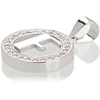 Diamond Sky Jewelry Sidabrinis raidės pakabukas su cirkoniais „F IV“