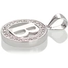 Diamond Sky Jewelry Sidabrinis raidės pakabukas su cirkoniais „B III“