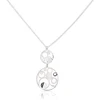 Diamond Sky Jewelry Sidabrinis vėrinys „Twin Moons“