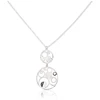 Diamond Sky Jewelry Sidabrinis vėrinys „Twin Moons“