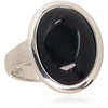 Diamond Sky Jewelry Sidabrinis žiedas su oniksu „Onyx Moon“