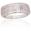 Diamond Sky Jewelry Sidabrinis žiedas su cirkoniais „Graikiški Motyvai“