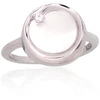 Diamond Sky Jewelry Sidabrinis žiedas su cirkoniais ir perlamutru „Falling Star“