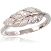 Diamond Sky Jewelry Sidabrinis žiedas su cirkoniais „Sidabrinis Leaf“