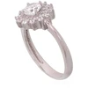 Diamond Sky Jewelry Sidabrinis žiedas su cirkoniais „Akmeninė Gėlė VI“
