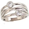 Diamond Sky Jewelry Sidabrinis žiedas su cirkoniais „Orbita II“