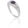 Diamond Sky Jewelry Sidabrinis žiedas su cirkoniais ir safyrais „Aida“