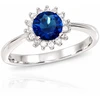 Diamond Sky Jewelry Sidabrinis žiedas su cirkoniais „Prabanga“