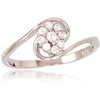 Diamond Sky Jewelry Sidabrinis žiedas su cirkoniais „Akmeninė Gėlė VIII“