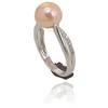 Diamond Sky Jewelry Sidabrinis žiedas su cirkoniais ir perlais „Sunrise Pearl“