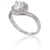 Diamond Sky Jewelry Sidabrinis žiedas su cirkoniais „Kometa“