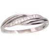 Diamond Sky Jewelry Sidabrinis žiedas su cirkoniais „Crystal Wave III“