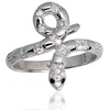 Diamond Sky Jewelry Sidabrinis žiedas su cirkoniais „Gyvatė“