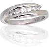 Diamond Sky Jewelry Sidabrinis žiedas su cirkoniais „Kamelija II“