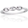 Diamond Sky Jewelry Sidabrinis žiedas su cirkoniais „Trio“