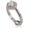Diamond Sky Jewelry Sidabrinis žiedas su cirkoniais „Akmeninė Gėlė IX“