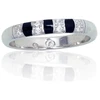 Diamond Sky Jewelry Sidabrinis žiedas su cirkoniais ir emaliu „Domino“