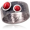 Diamond Sky Jewelry Sidabrinis žiedas su koralais „Coral Magic“