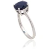Diamond Sky Jewelry Sidabrinis žiedas su safyrais „Naujoji Klasika II“