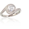 Diamond Sky Jewelry Sidabrinis žiedas su cirkoniais „Kometa“