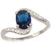 Diamond Sky Jewelry Sidabrinis žiedas su cirkoniais „Kometa VII“