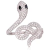 Diamond Sky Jewelry Sidabrinis žiedas su cirkoniais „Gundytoja Gyvatė II“