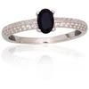 Diamond Sky Jewelry Sidabrinis žiedas su cirkoniais „Evening Star“